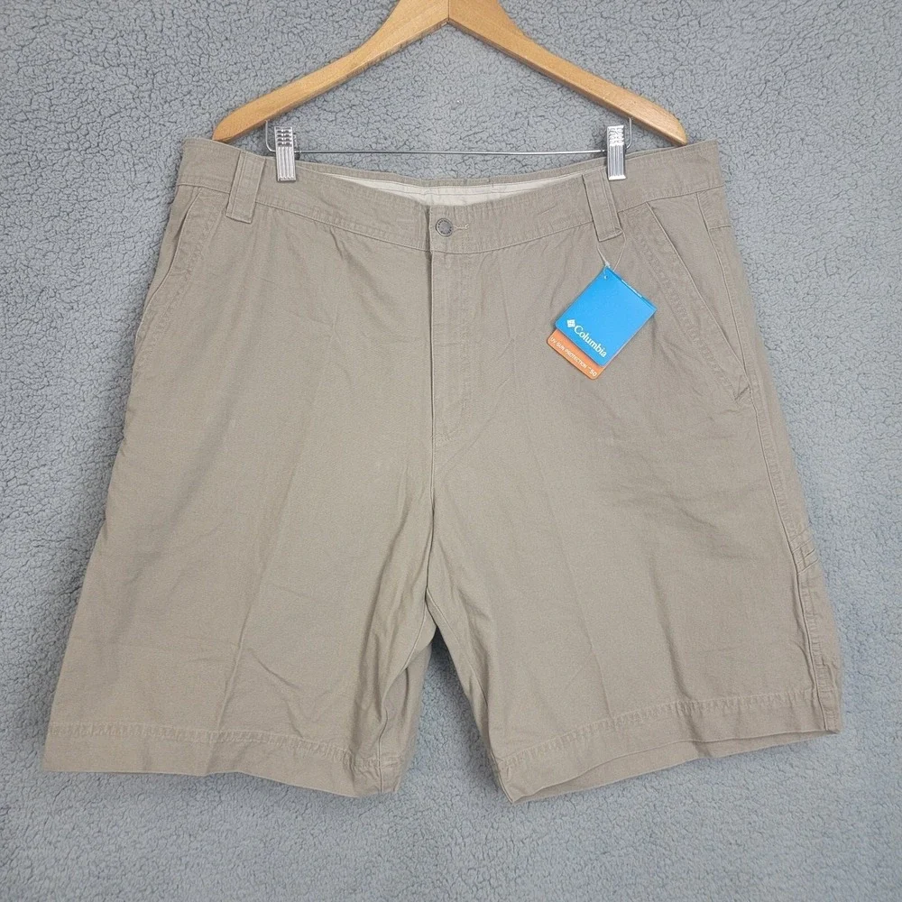 Columbia Shorts Men's Shorts Valley View Beige Khaki Size 42W 11